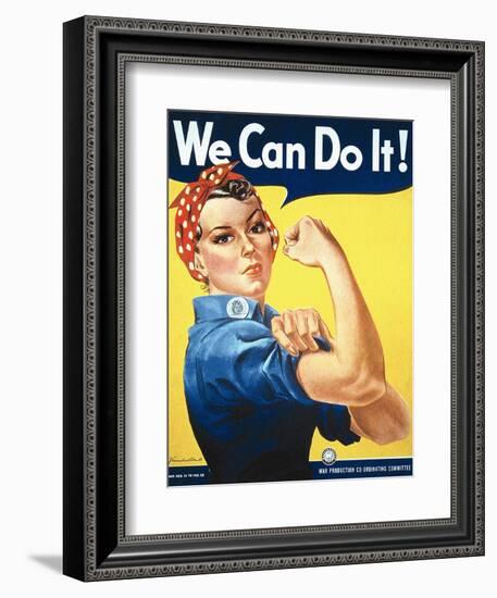 Rosie the Riveter-J Howard Miller-Framed Premium Giclee Print