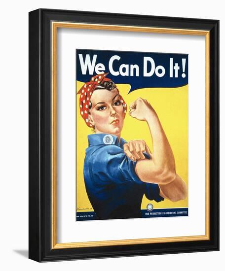 Rosie the Riveter-J Howard Miller-Framed Premium Giclee Print