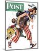 "Rosie to the Rescue" Saturday Evening Post Cover, September 4,1943-Norman Rockwell-Mounted Giclee Print