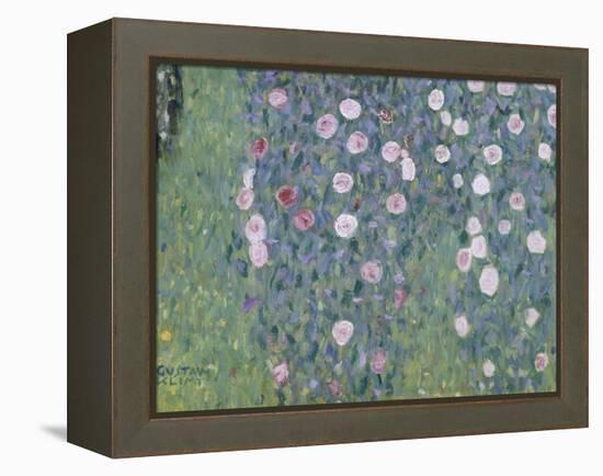 Rosiers sous les arbres-Gustav Klimt-Framed Premier Image Canvas