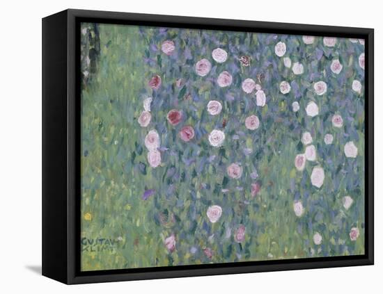 Rosiers sous les arbres-Gustav Klimt-Framed Premier Image Canvas