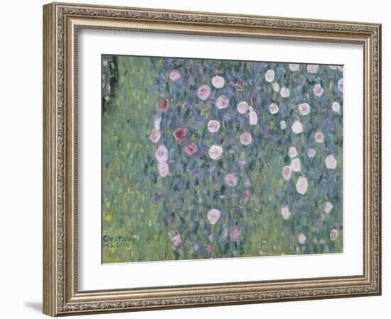 Rosiers sous les arbres-Gustav Klimt-Framed Premium Giclee Print