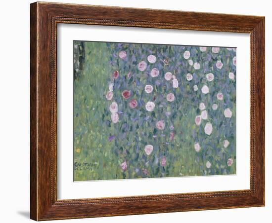 Rosiers sous les arbres-Gustav Klimt-Framed Premium Giclee Print