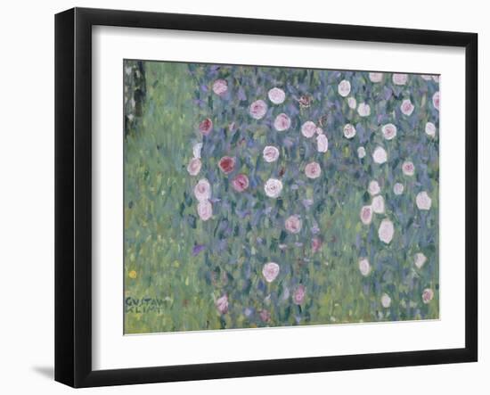 Rosiers sous les arbres-Gustav Klimt-Framed Premium Giclee Print