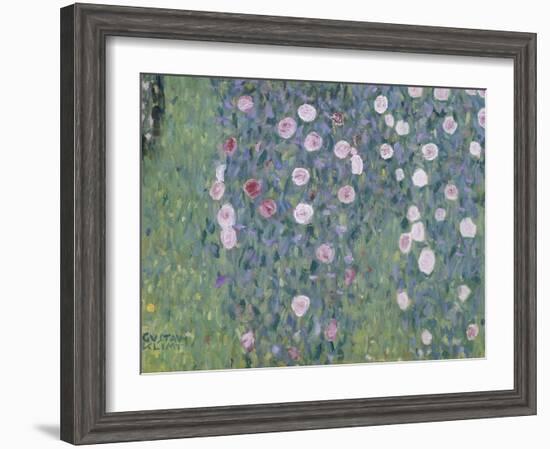 Rosiers sous les arbres-Gustav Klimt-Framed Giclee Print