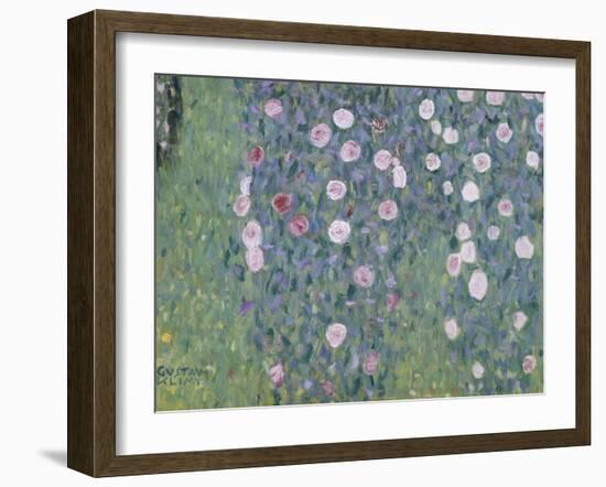 Rosiers sous les arbres-Gustav Klimt-Framed Giclee Print