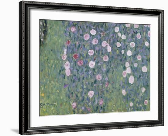 Rosiers sous les arbres-Gustav Klimt-Framed Giclee Print