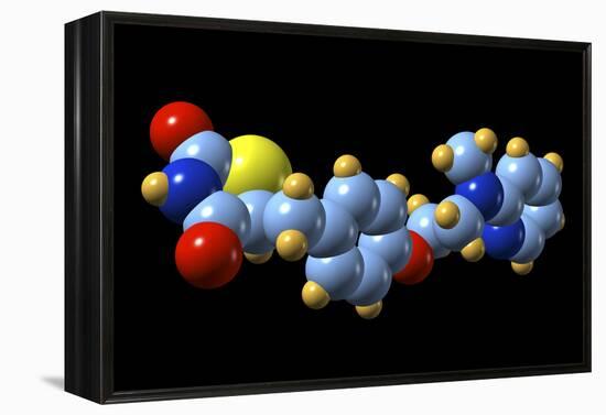 Rosiglitazone Diabetes Drug Molecule-Dr. Mark J.-Framed Premier Image Canvas