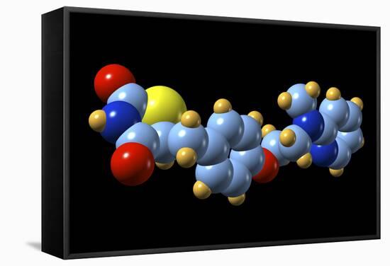 Rosiglitazone Diabetes Drug Molecule-Dr. Mark J.-Framed Premier Image Canvas