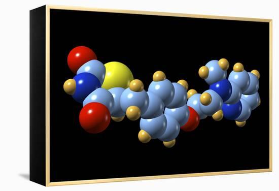 Rosiglitazone Diabetes Drug Molecule-Dr. Mark J.-Framed Premier Image Canvas