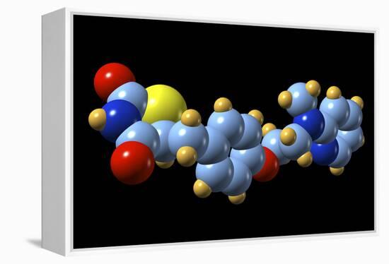 Rosiglitazone Diabetes Drug Molecule-Dr. Mark J.-Framed Premier Image Canvas