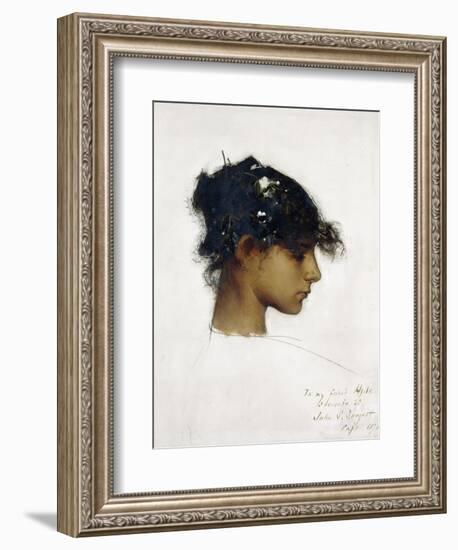 Rosina Ferrara - the Capri Girl, 1878-John Singer Sargent-Framed Giclee Print