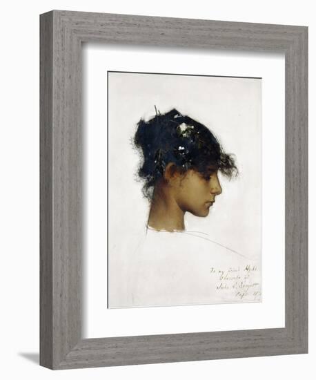 Rosina Ferrara - the Capri Girl, 1878-John Singer Sargent-Framed Giclee Print