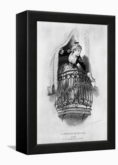 Rosine, Illustration from Act I Scene 3 of "The Barber of Seville" 1876-Emile Antoine Bayard-Framed Premier Image Canvas