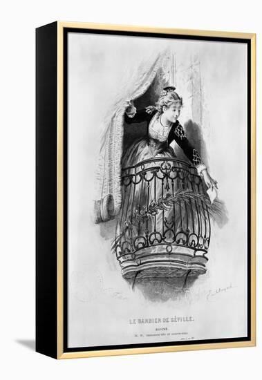 Rosine, Illustration from Act I Scene 3 of "The Barber of Seville" 1876-Emile Antoine Bayard-Framed Premier Image Canvas