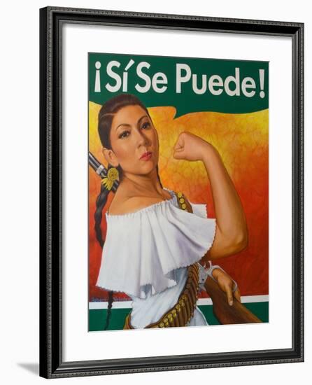 Rosita (¡Sí Se Puede!)-Robert Valadez-Framed Art Print