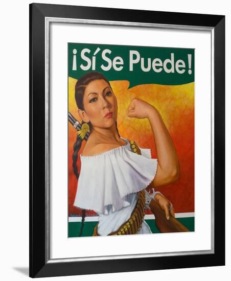 Rosita (¡Sí Se Puede!)-Robert Valadez-Framed Art Print