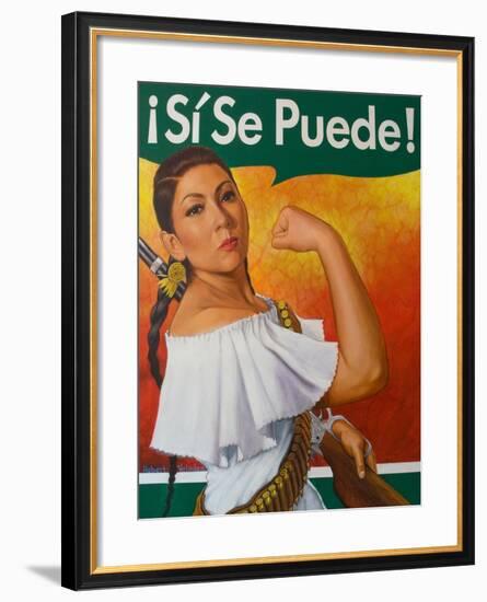 Rosita (¡Sí Se Puede!)-Robert Valadez-Framed Art Print