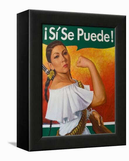 Rosita (¡Sí Se Puede!)-Robert Valadez-Framed Stretched Canvas