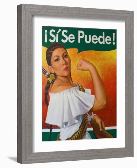 Rosita (¡Sí Se Puede!)-Robert Valadez-Framed Art Print