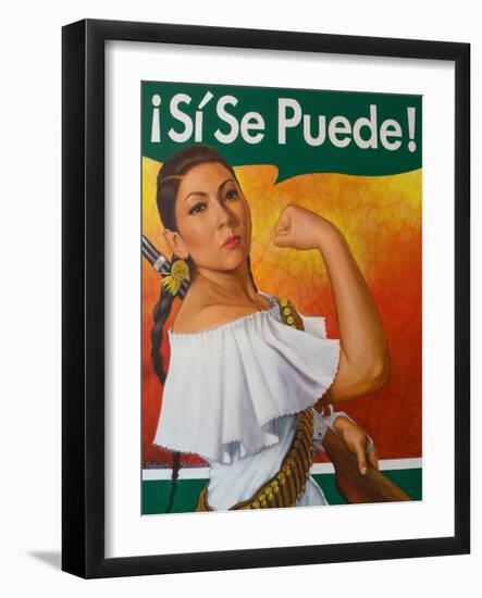 Rosita (¡Sí Se Puede!)-Robert Valadez-Framed Art Print