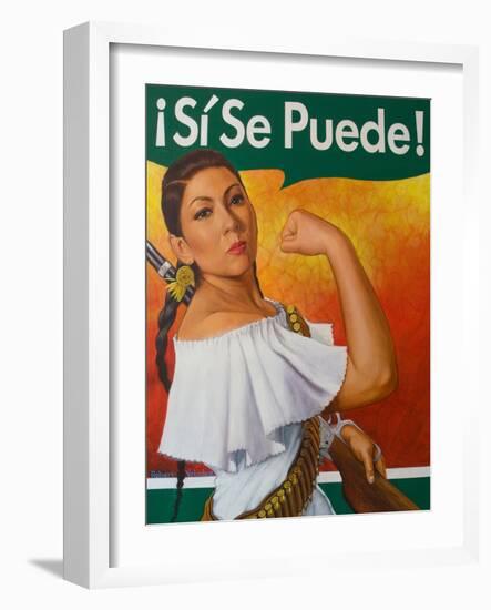 Rosita (¡Sí Se Puede!)-Robert Valadez-Framed Art Print