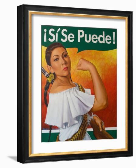 Rosita (¡Sí Se Puede!)-Robert Valadez-Framed Art Print