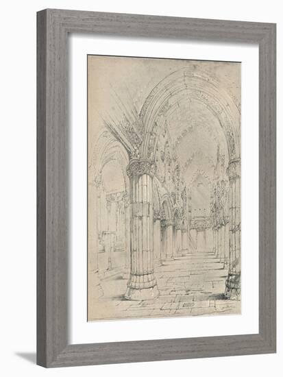 'Roslin Chapel', 1838-John Ruskin-Framed Giclee Print