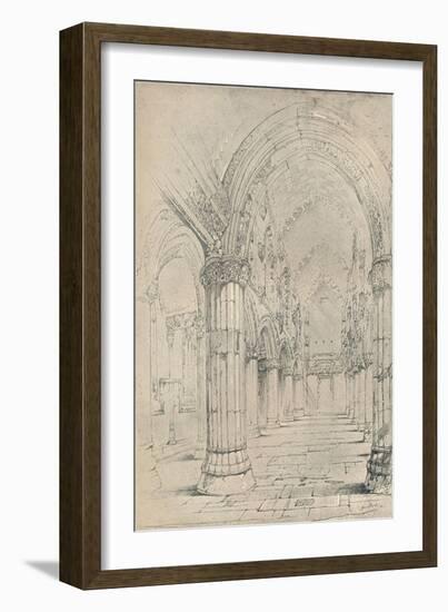 'Roslin Chapel', 1838-John Ruskin-Framed Giclee Print