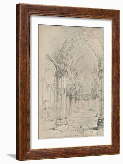 'Roslin Chapel', 1838-John Ruskin-Framed Giclee Print