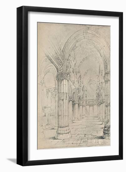 'Roslin Chapel', 1838-John Ruskin-Framed Giclee Print