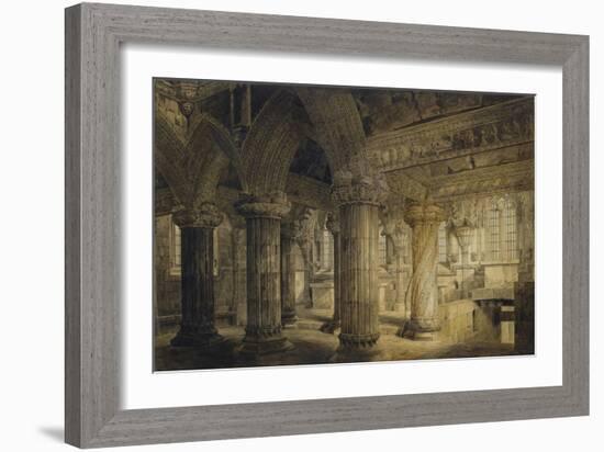 Roslyn Chapel, 1810-Joseph Michael Gandy-Framed Giclee Print