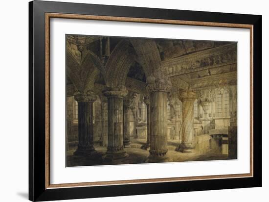 Roslyn Chapel, 1810-Joseph Michael Gandy-Framed Giclee Print