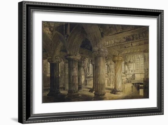 Roslyn Chapel, 1810-Joseph Michael Gandy-Framed Giclee Print