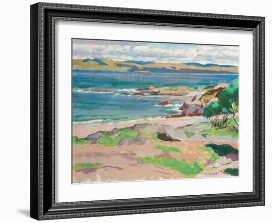 Ross of Mull from Traigh Mhor, Iona-Francis Campbell Boileau Cadell-Framed Giclee Print