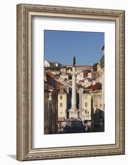 Rossio, Praca de Dom Pedro IV, Baixa, Lisbon, Portugal, Europe-Markus Lange-Framed Photographic Print