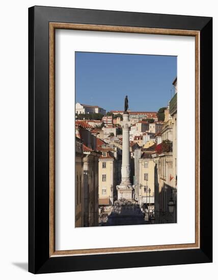 Rossio, Praca de Dom Pedro IV, Baixa, Lisbon, Portugal, Europe-Markus Lange-Framed Photographic Print