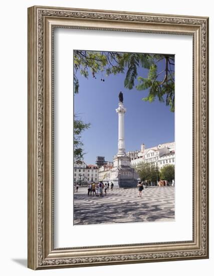 Rossio, Praca Dom Pedro IV, Convento do Carmo Monastery, Baixa, Lisbon, Portugal, Europe-Markus Lange-Framed Photographic Print