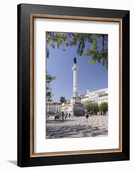 Rossio, Praca Dom Pedro IV, Convento do Carmo Monastery, Baixa, Lisbon, Portugal, Europe-Markus Lange-Framed Photographic Print