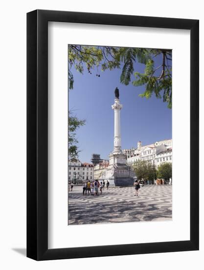 Rossio, Praca Dom Pedro IV, Convento do Carmo Monastery, Baixa, Lisbon, Portugal, Europe-Markus Lange-Framed Photographic Print