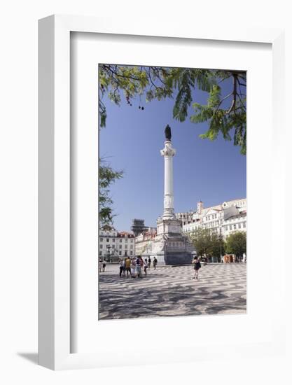 Rossio, Praca Dom Pedro IV, Convento do Carmo Monastery, Baixa, Lisbon, Portugal, Europe-Markus Lange-Framed Photographic Print