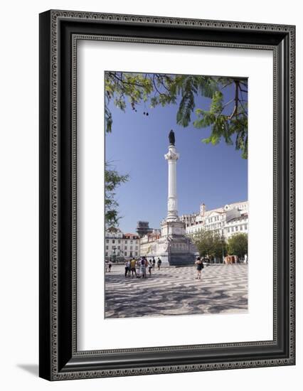 Rossio, Praca Dom Pedro IV, Convento do Carmo Monastery, Baixa, Lisbon, Portugal, Europe-Markus Lange-Framed Photographic Print