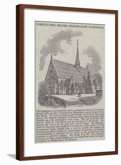 Rosslyn-Hill Chapel, Pilgrim-Lane, Hampstead-null-Framed Giclee Print