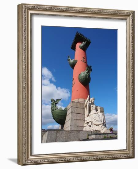 Rostral Column, St. Petersburg, Russia, Europe-Vincenzo Lombardo-Framed Photographic Print