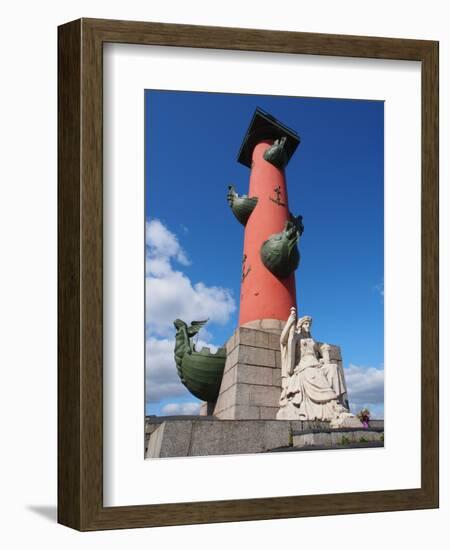 Rostral Column, St. Petersburg, Russia, Europe-Vincenzo Lombardo-Framed Photographic Print