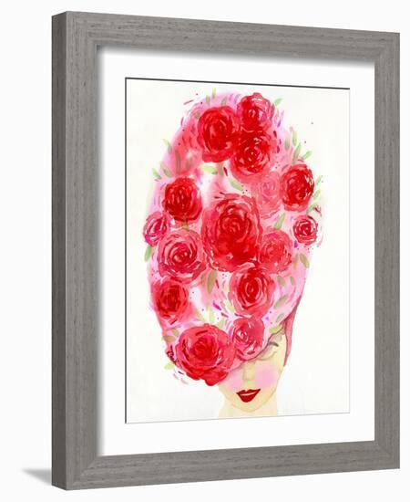 Rosy Girl-Kerstin Stock-Framed Art Print