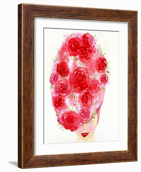 Rosy Girl-Kerstin Stock-Framed Art Print