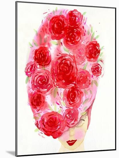 Rosy Girl-Kerstin Stock-Mounted Art Print