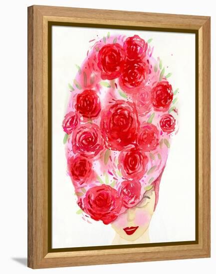 Rosy Girl-Kerstin Stock-Framed Stretched Canvas