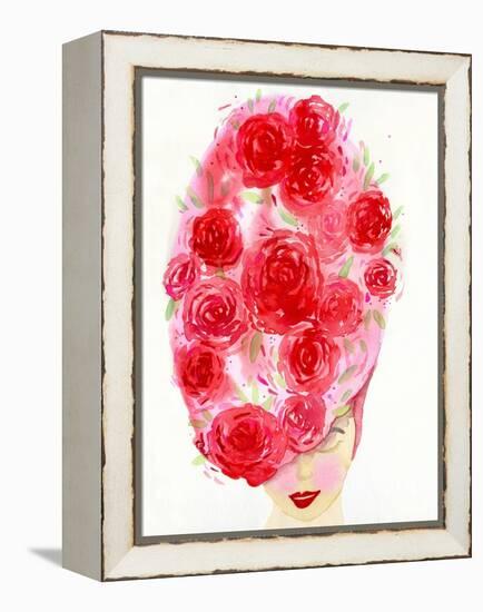 Rosy Girl-Kerstin Stock-Framed Stretched Canvas